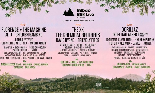 Bilbao BBK Live completa la lineup del 2018 con Florence + The Machine, Childish Gambino, Mount Kimbie, Friendly Fires e molti altri.